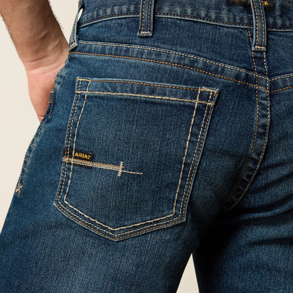 Calça Jeans Ariat | Rebar M4 Relaxed DuraStretch Edge, Boot Cut (10016220)