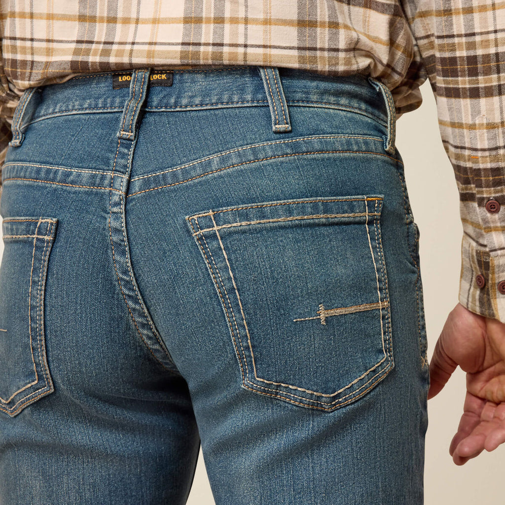Calça Jeans Ariat Rebar M5 Slim Straight Ironside