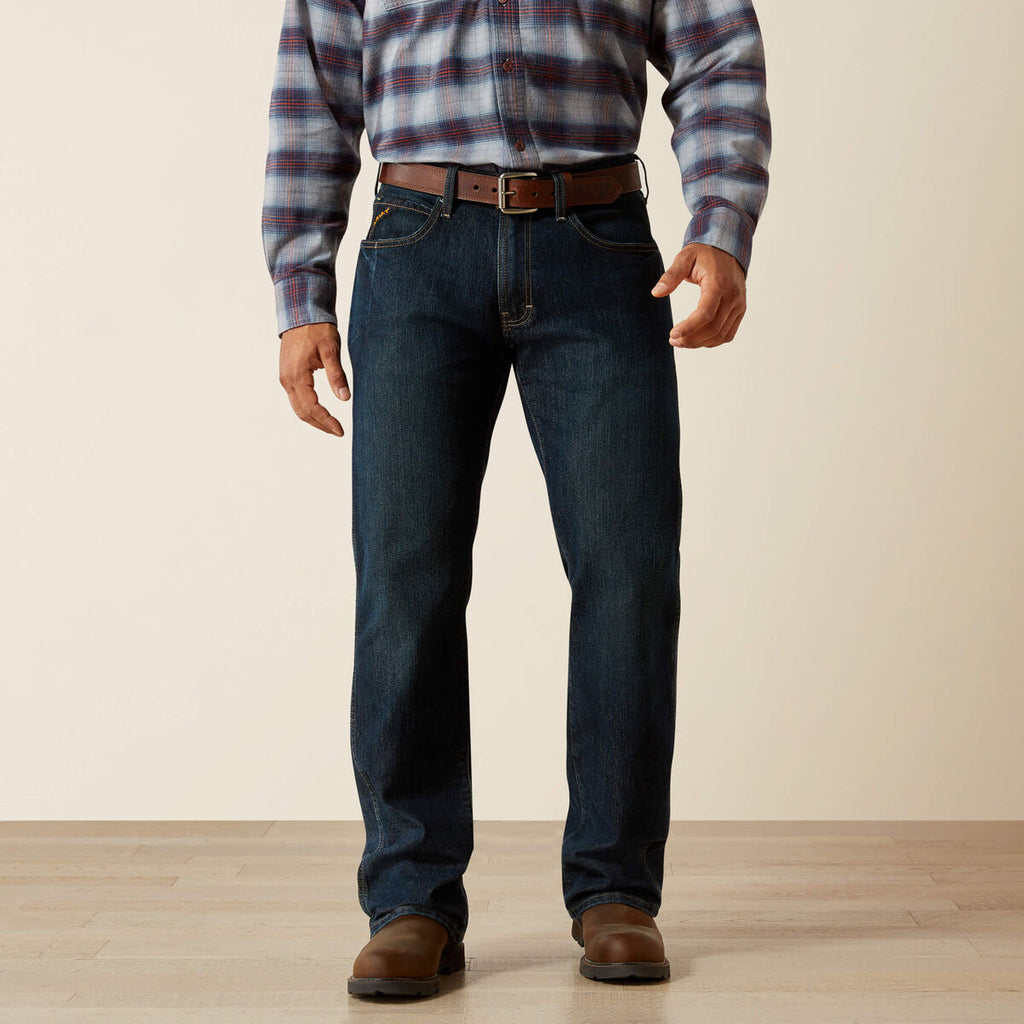 Calça Jeans Ariat Rebar M5 Slim Straight Blackstone