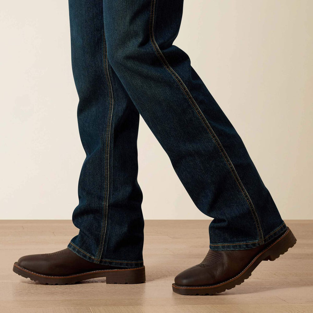 Calça Jeans Ariat Rebar M4 Relaxed Workhorse DuraStretch Boot Cut Phantom