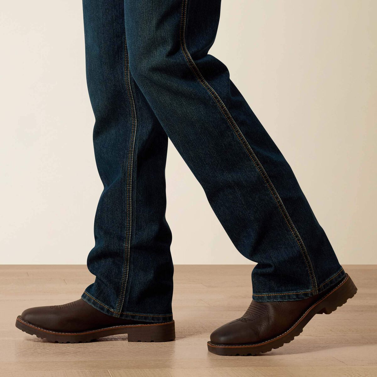 Calça Jeans Ariat Rebar M4 Relaxed Workhorse DuraStretch Boot Cut Phantom