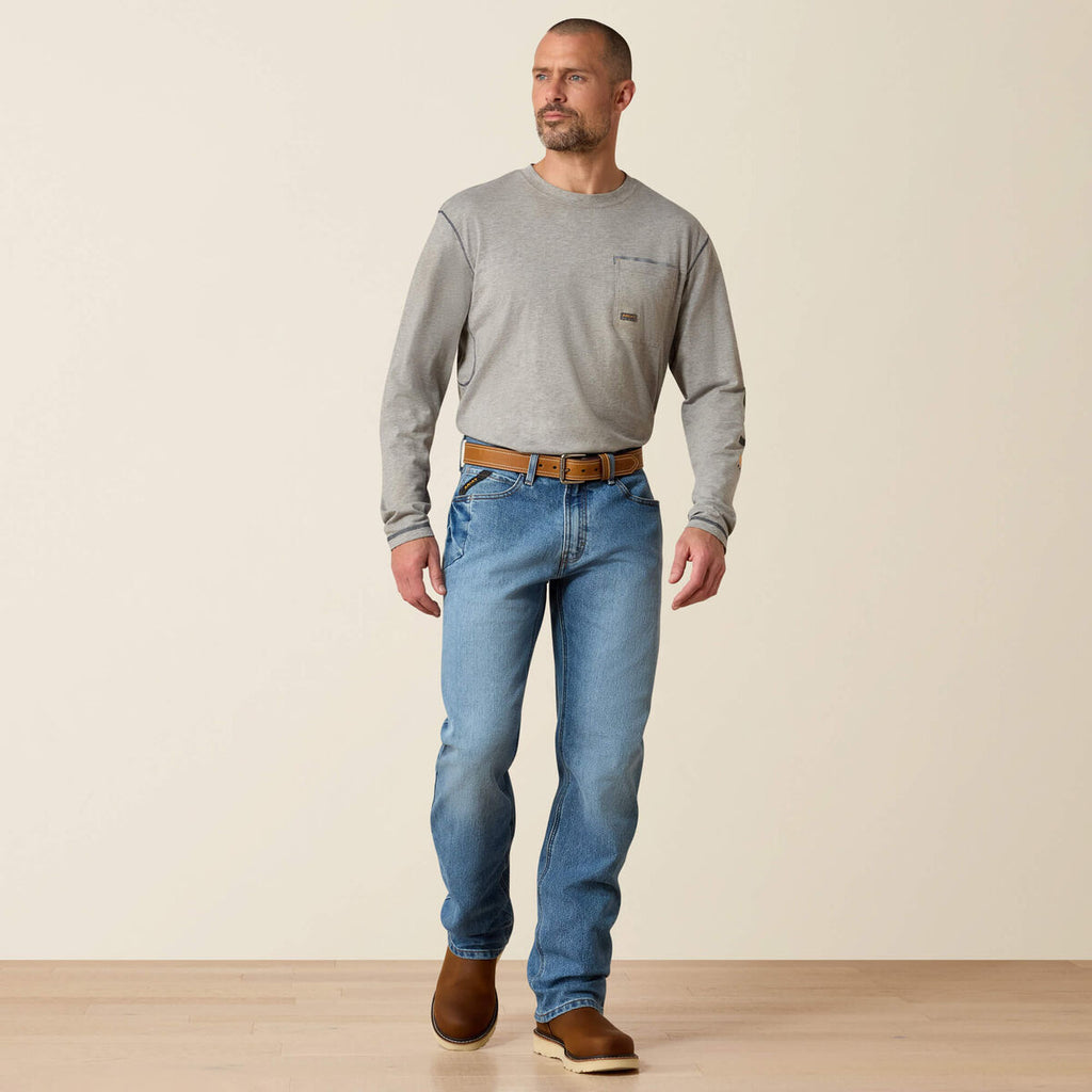 Calça Jeans Ariat | Rebar M4 Relaxed DuraStretch, Boot Cut (10016221)