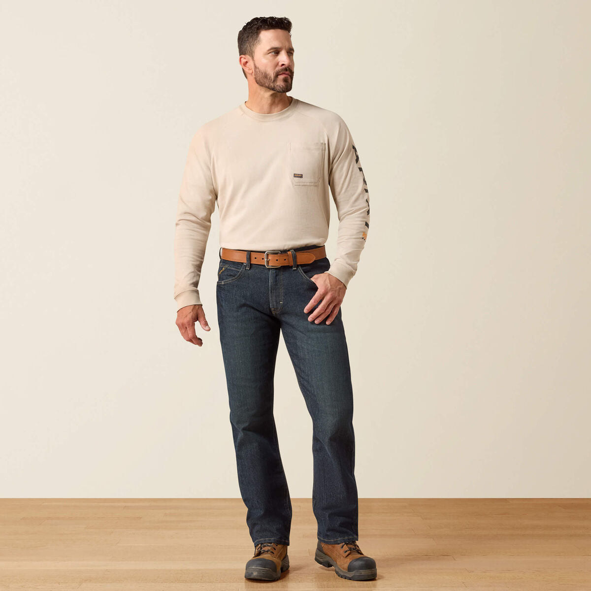 Calça Jeans Ariat | Rebar M4 Relaxed DuraStretch, Straight Leg (10058799)