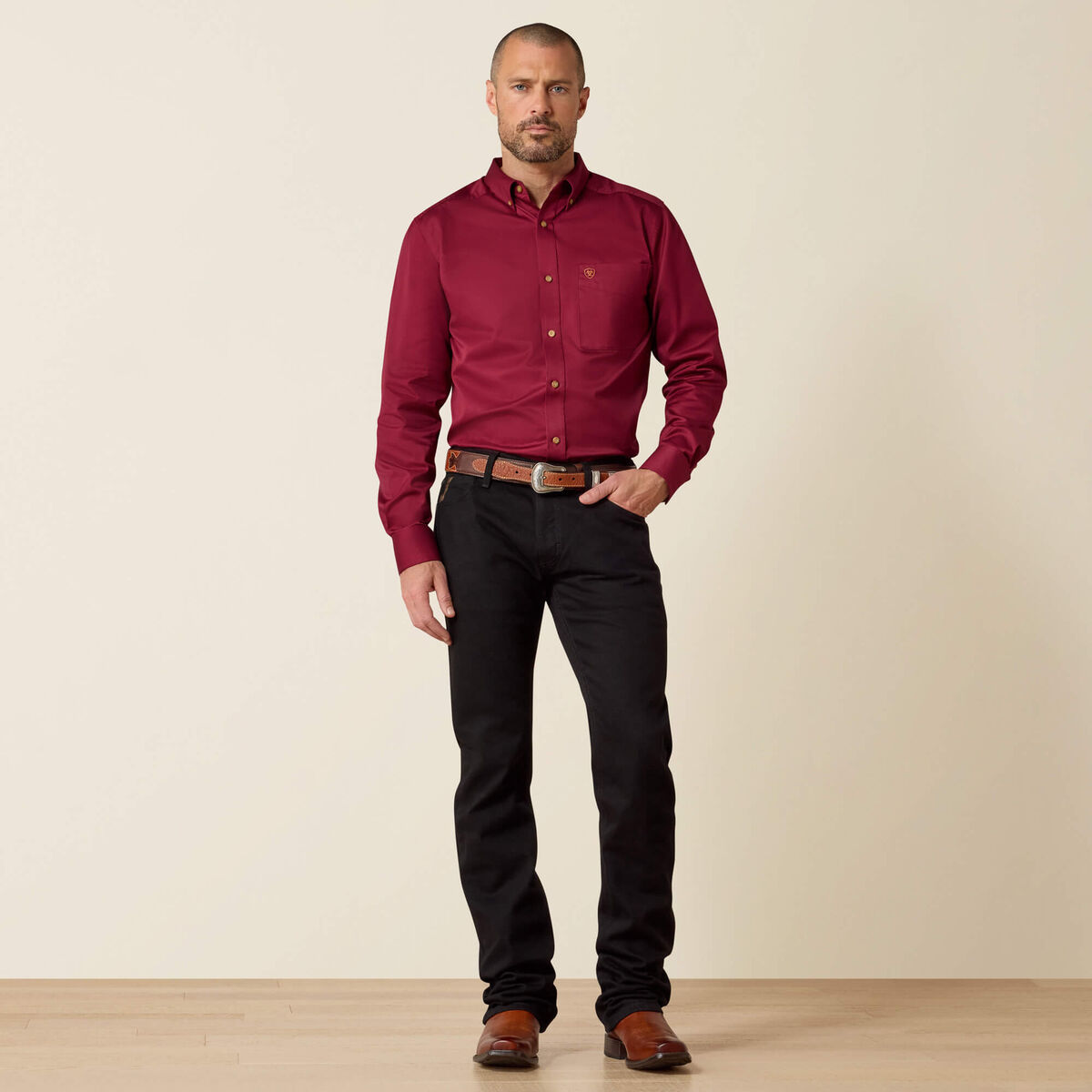 Calça Jeans Ariat | M7 Slim Legacy Straight Black, Reta Slim (10037890)
