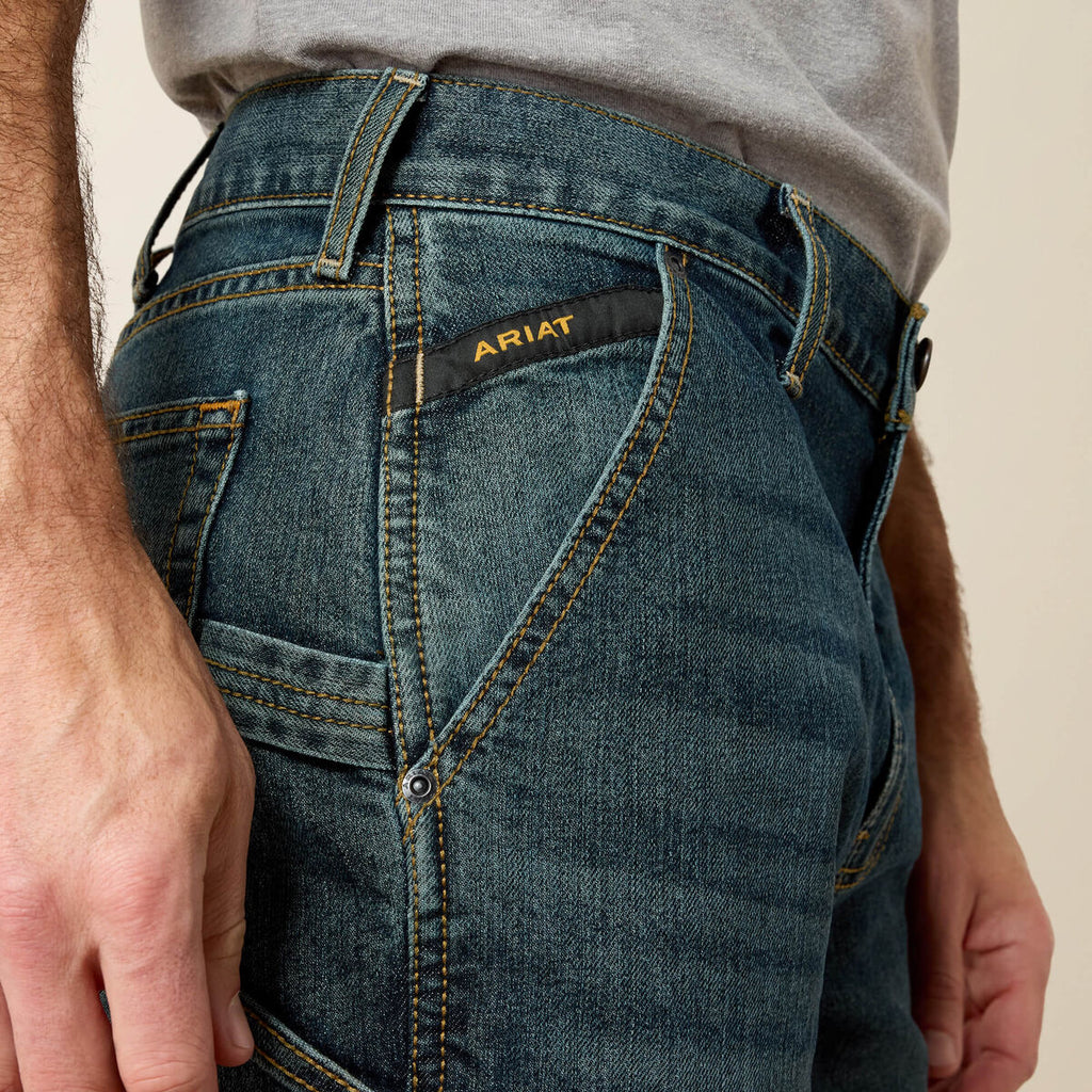 Calça Jeans Ariat | Rebar M7 Slim DuraStretch Workhorse McCoy, Reta Slim (10039287)