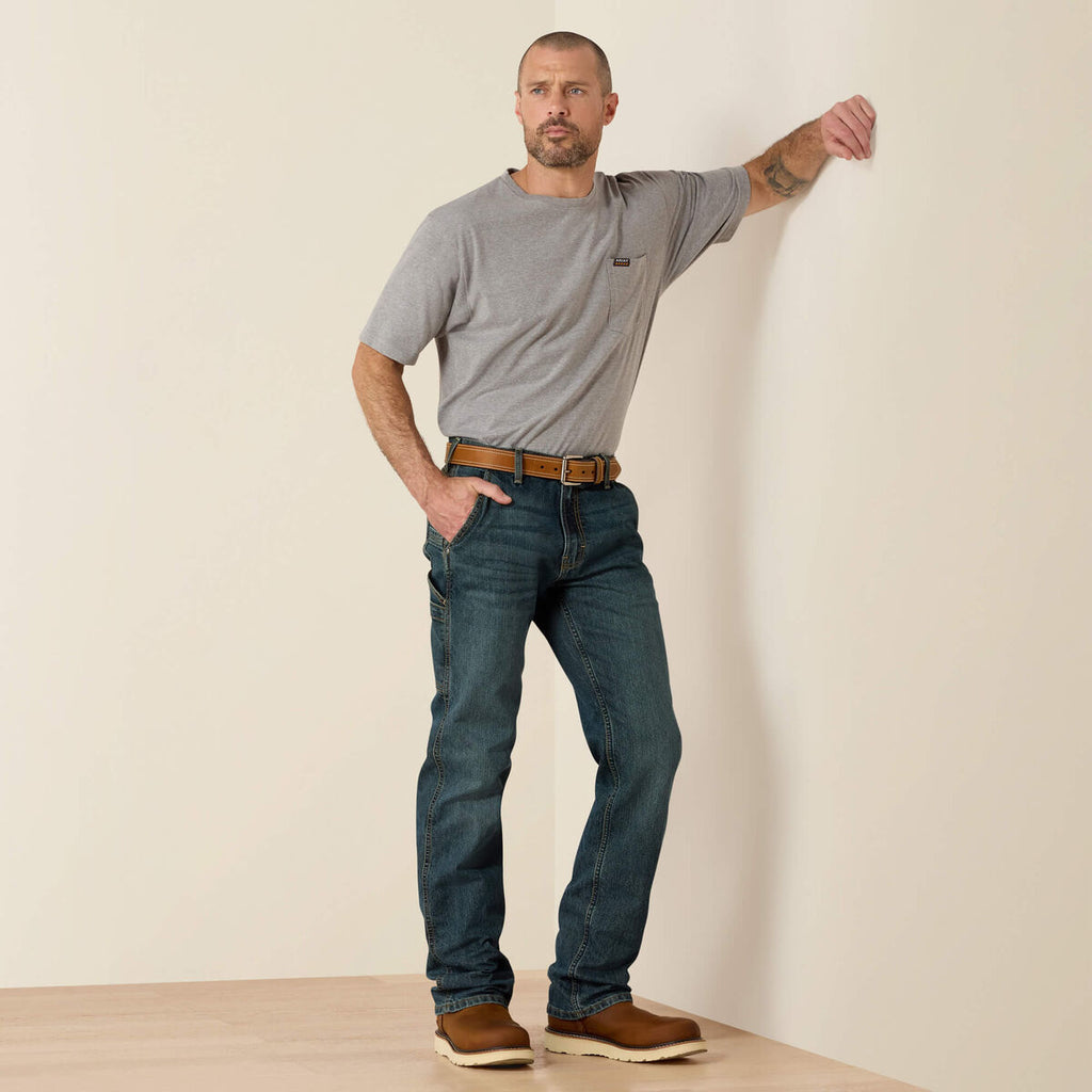 Calça Jeans Ariat | Rebar M7 Slim DuraStretch Workhorse McCoy, Reta Slim (10039287)