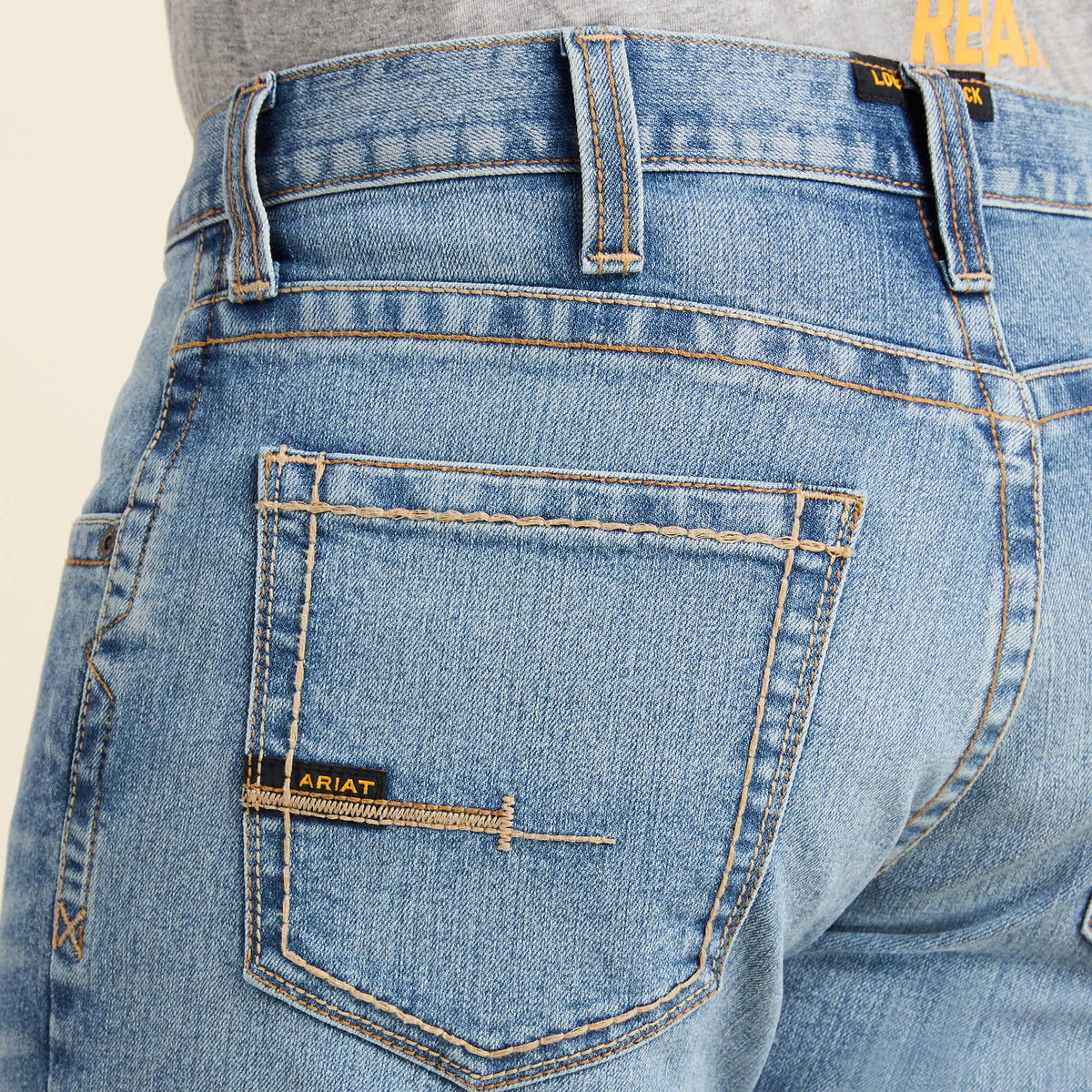 Calça Jeans Ariat Rebar M5 Straight DuraStretch Edge Merced