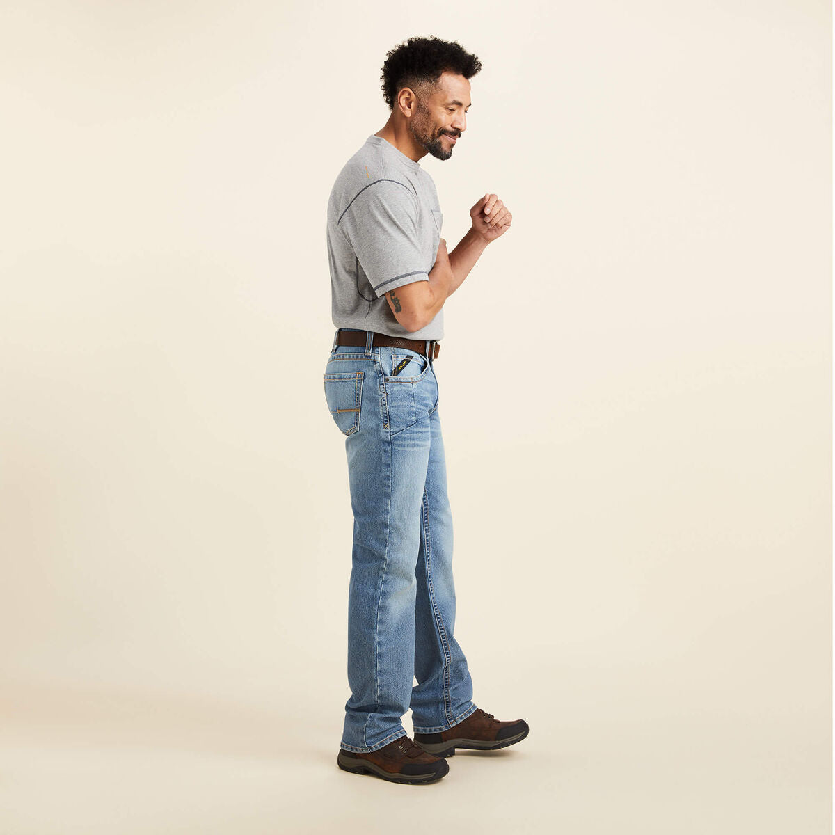 Calça Jeans Ariat Rebar M5 Straight DuraStretch Edge Merced