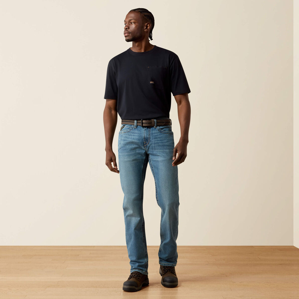Calça Jeans Ariat | Rebar M7 Slim Rail DuraStretch Breaker, Reta Slim (10051852)