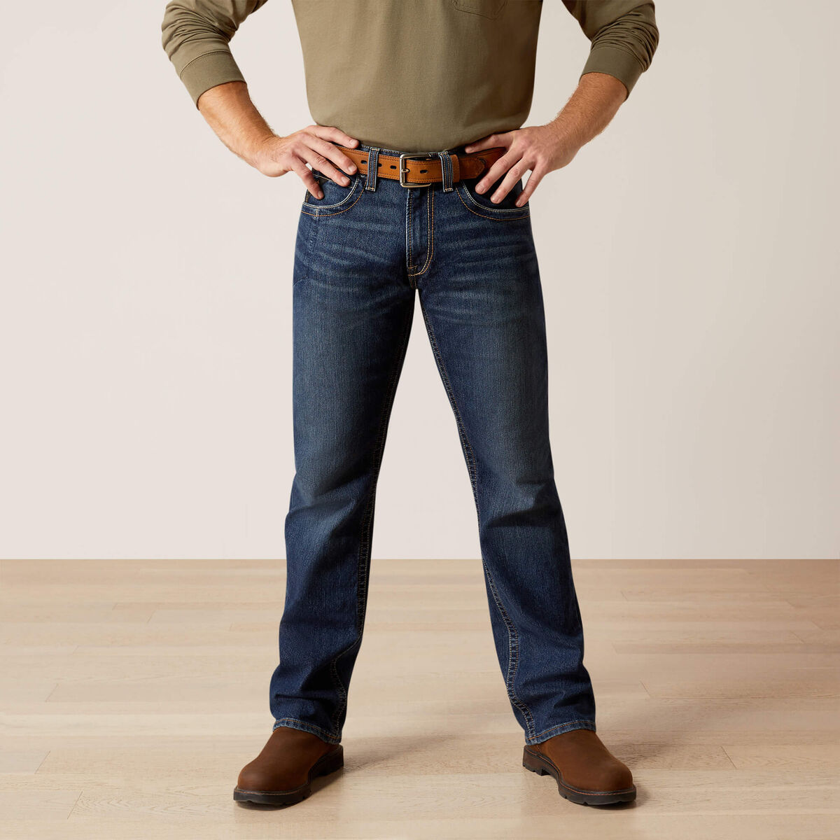 Calça Jeans Ariat Rebar M5 Straight Rail DuraStretch Encinitas