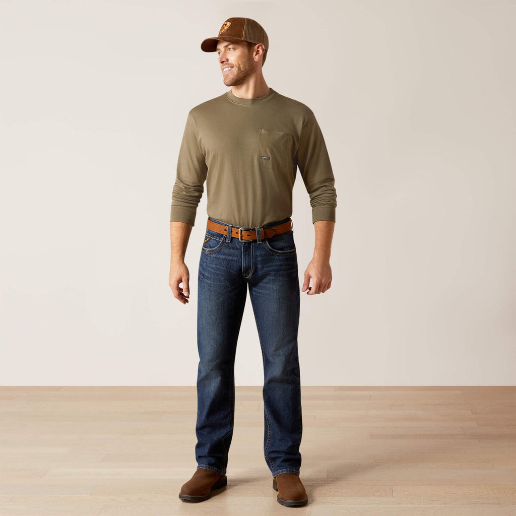 Calça Jeans Ariat Rebar M5 Straight Rail DuraStretch Encinitas