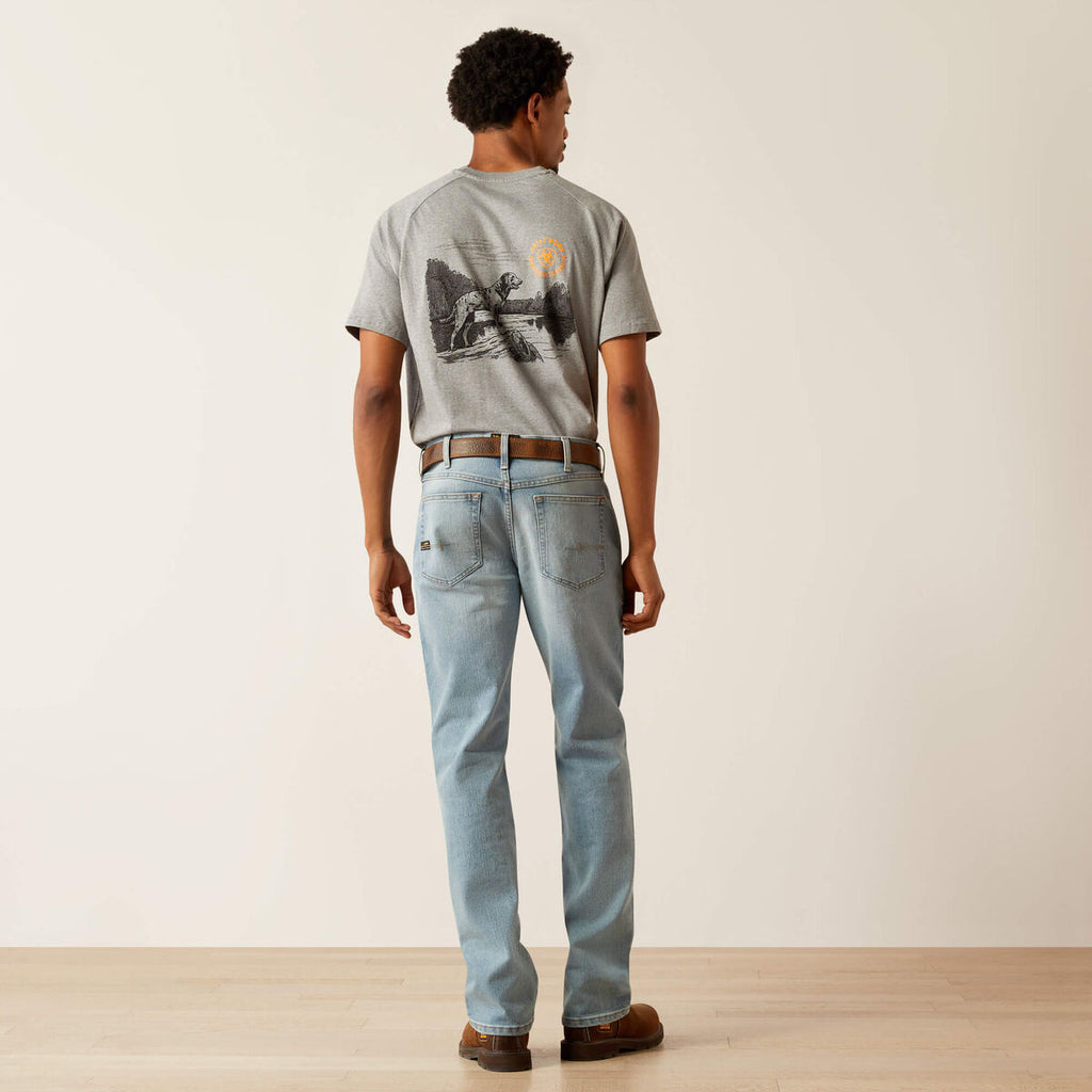 Calça Jeans Ariat | Rebar M4 Relaxed DuraStretch, Straight Leg (10058799)