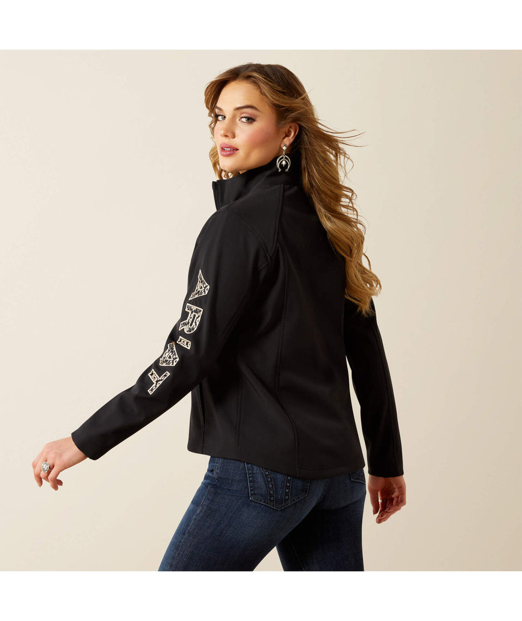 Preto estampa Southwest minimalista - costas