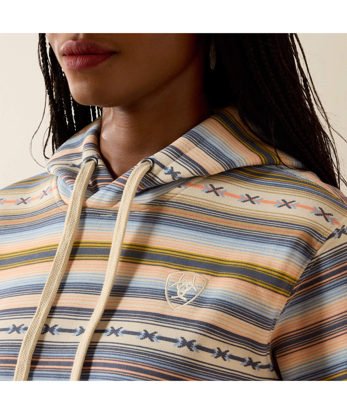 Serape multicolorido - detalhe