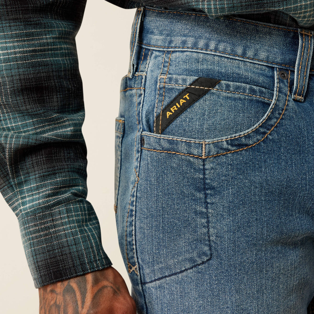 Calça Jeans Ariat | Rebar M2 Rail DuraStretch, Boot Cut (10079222)