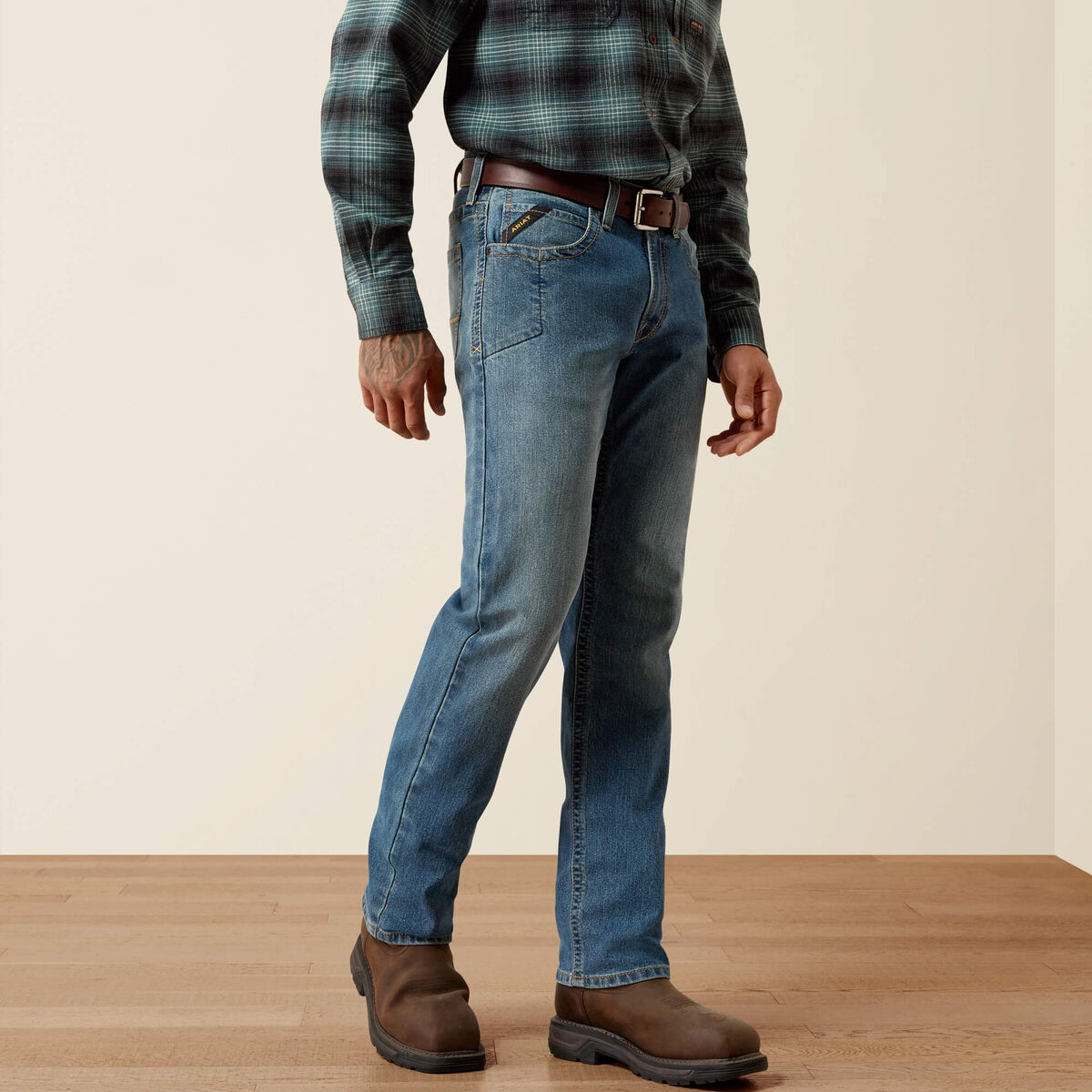 Calça Jeans Ariat | Rebar M2 Rail DuraStretch, Boot Cut (10079222)