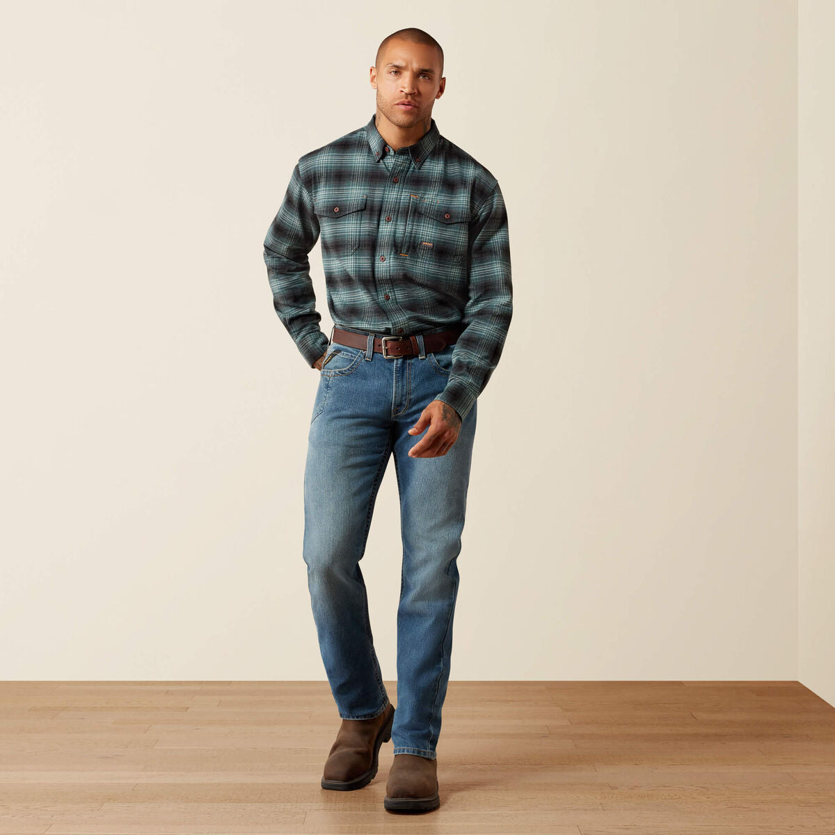 Calça Jeans Ariat | Rebar M2 Rail DuraStretch, Boot Cut (10079222)
