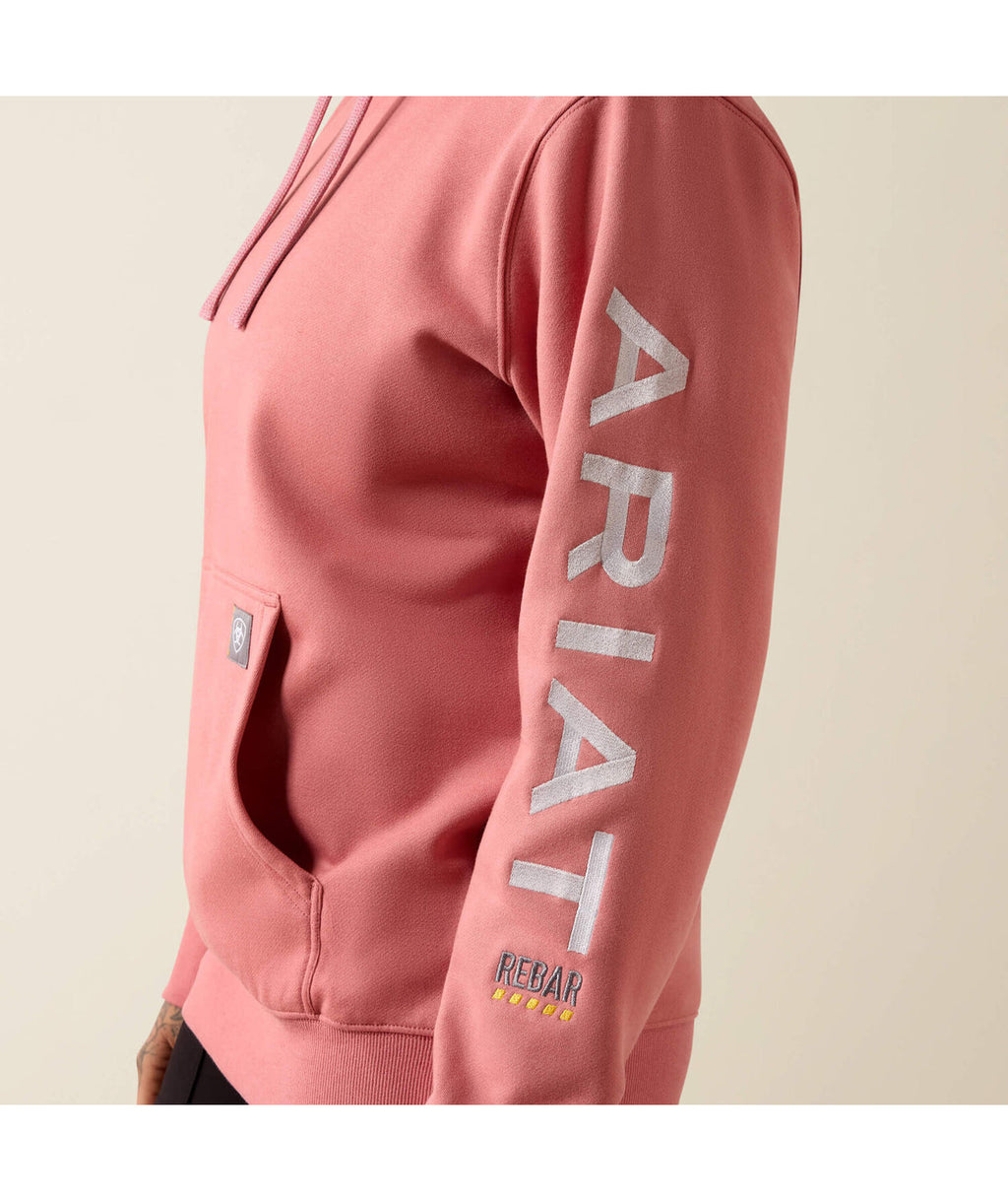 Rosa antigo mesclado e cinza-nuvem - detalhe