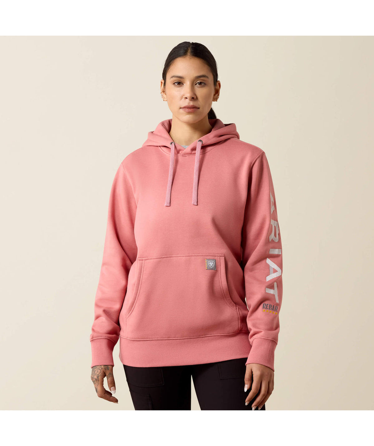 Rosa antigo mesclado e cinza-nuvem - frente