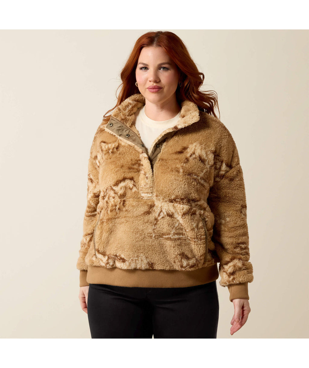 Estampa Wild Horses - modelo plus frente