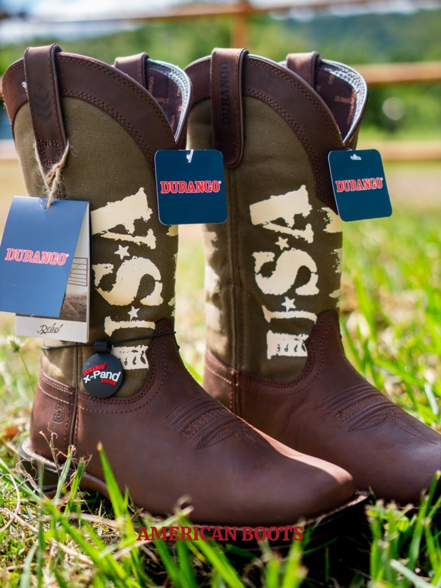 BOTA DURANGO REBEL, VERDE MILITAR — DDB0313.