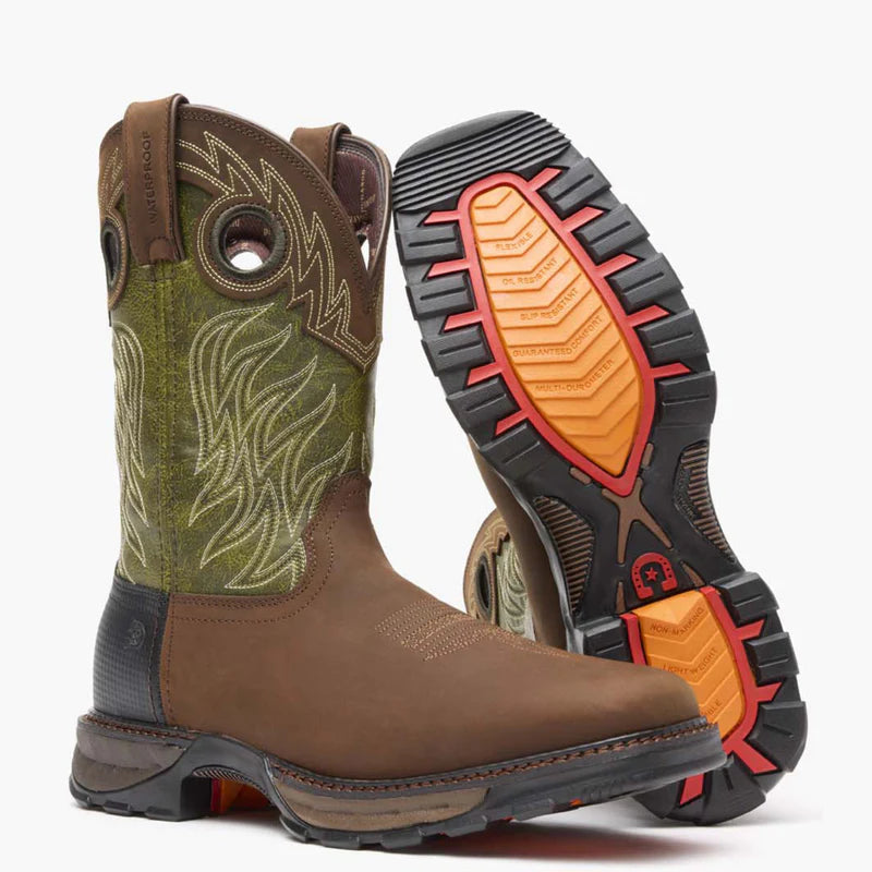 BOTA DURANGO MAVERICK VERDE CACTO, A PROVA D'ÁGUA — D00177