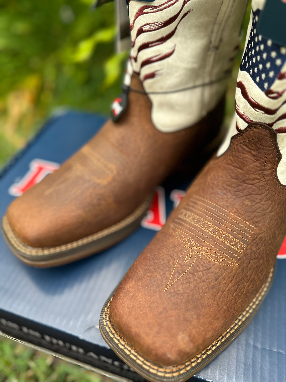 BOTA IMPORTADA DURANGO — REBEL OFF WHITE (COURO DE CABEÇA)