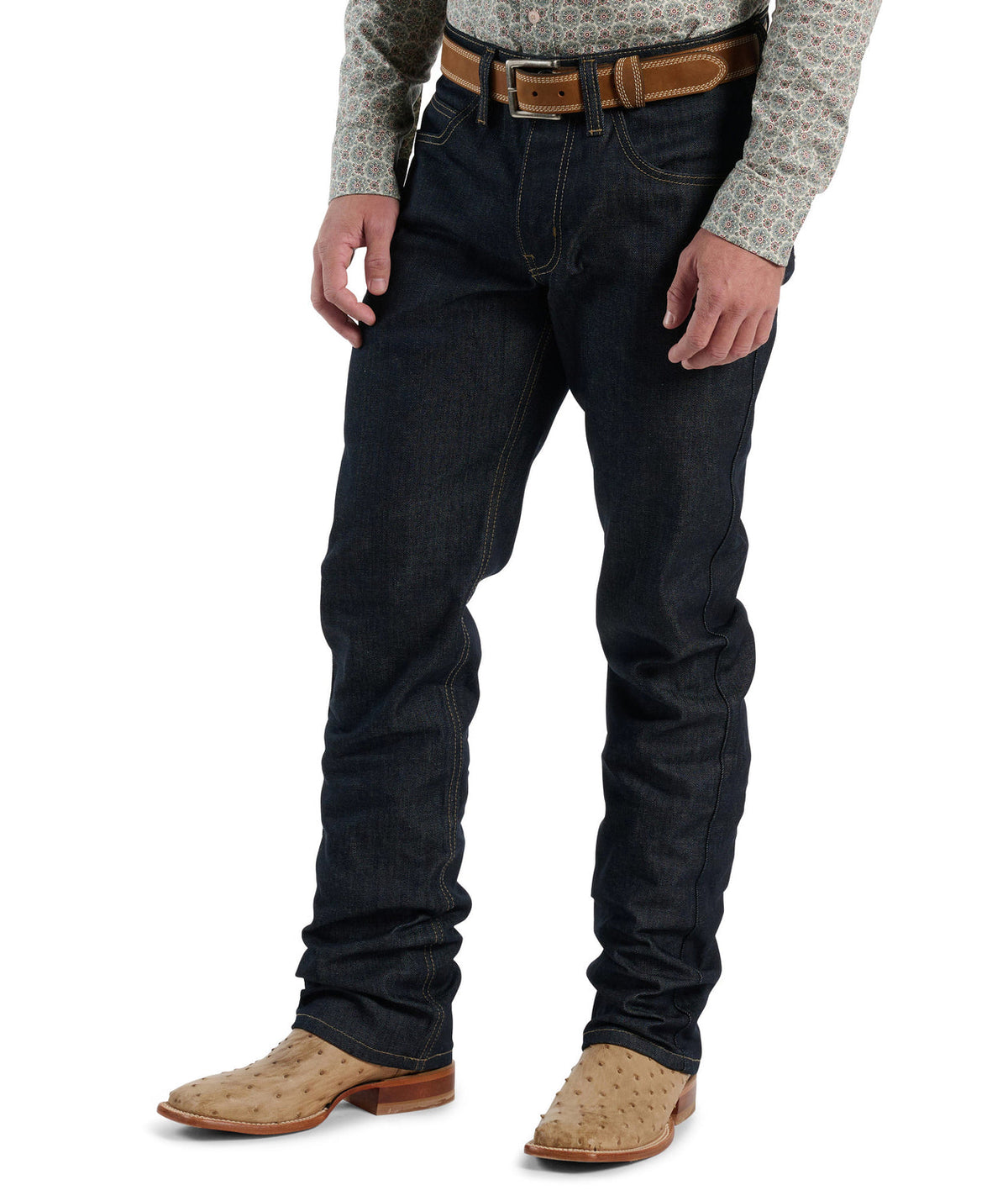 Calça Justin Classic Straight Leg, Unwashed