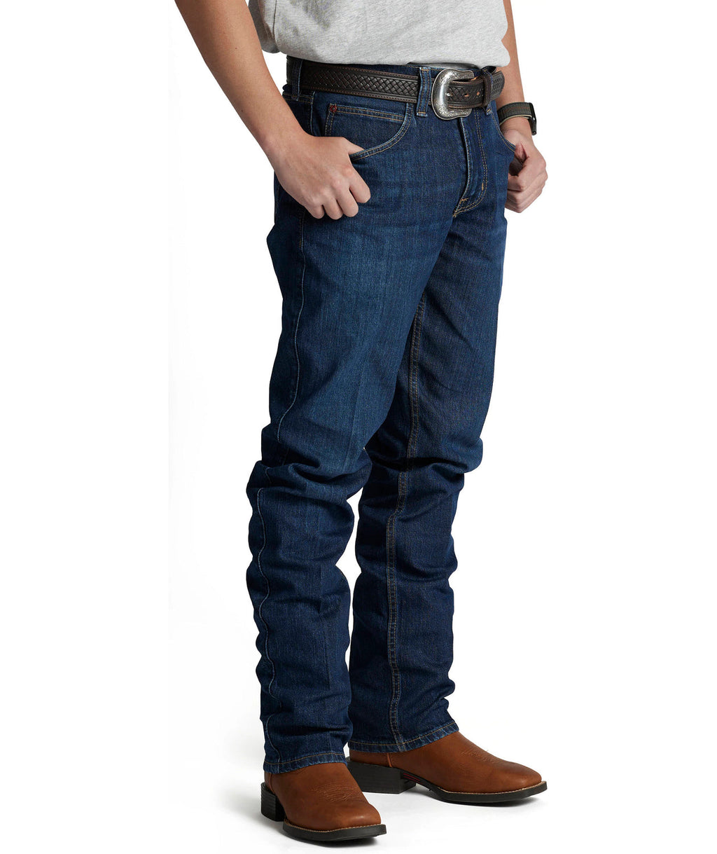 Calça Justin Original Straight Leg, lavagem Medium Blue