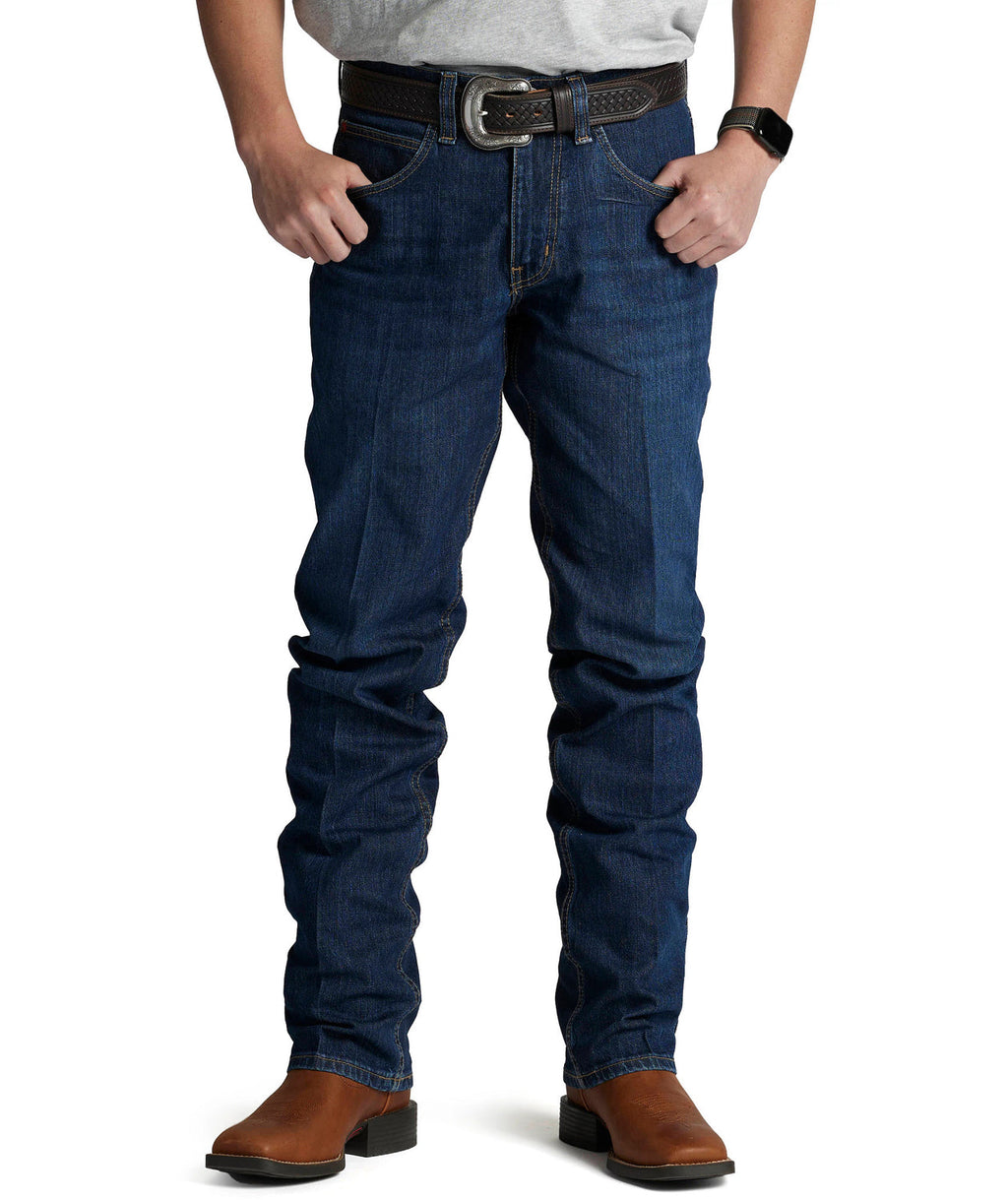Calça Justin Original Straight Leg, lavagem Medium Blue