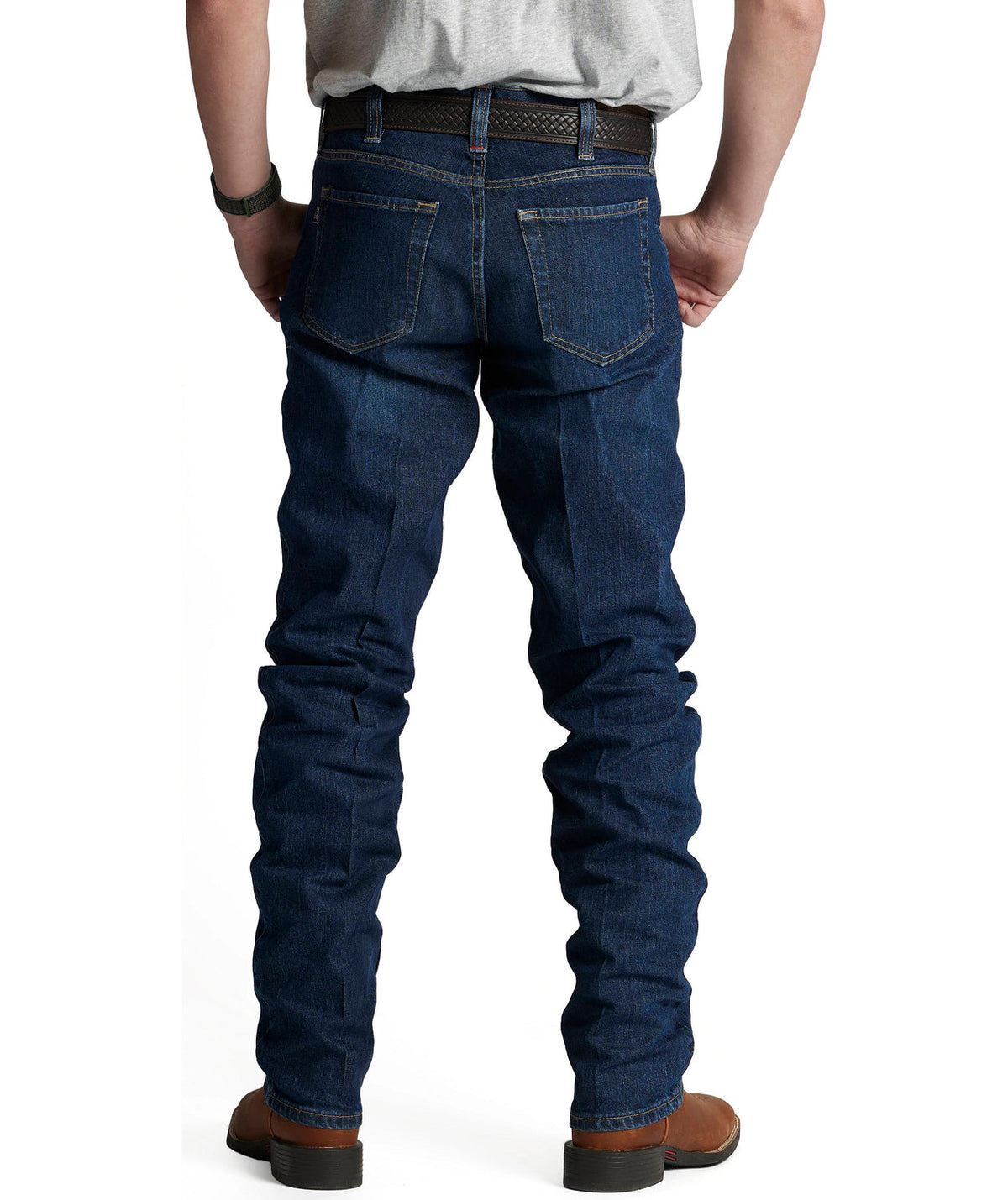 Calça Justin Original Straight Leg, lavagem Medium Blue
