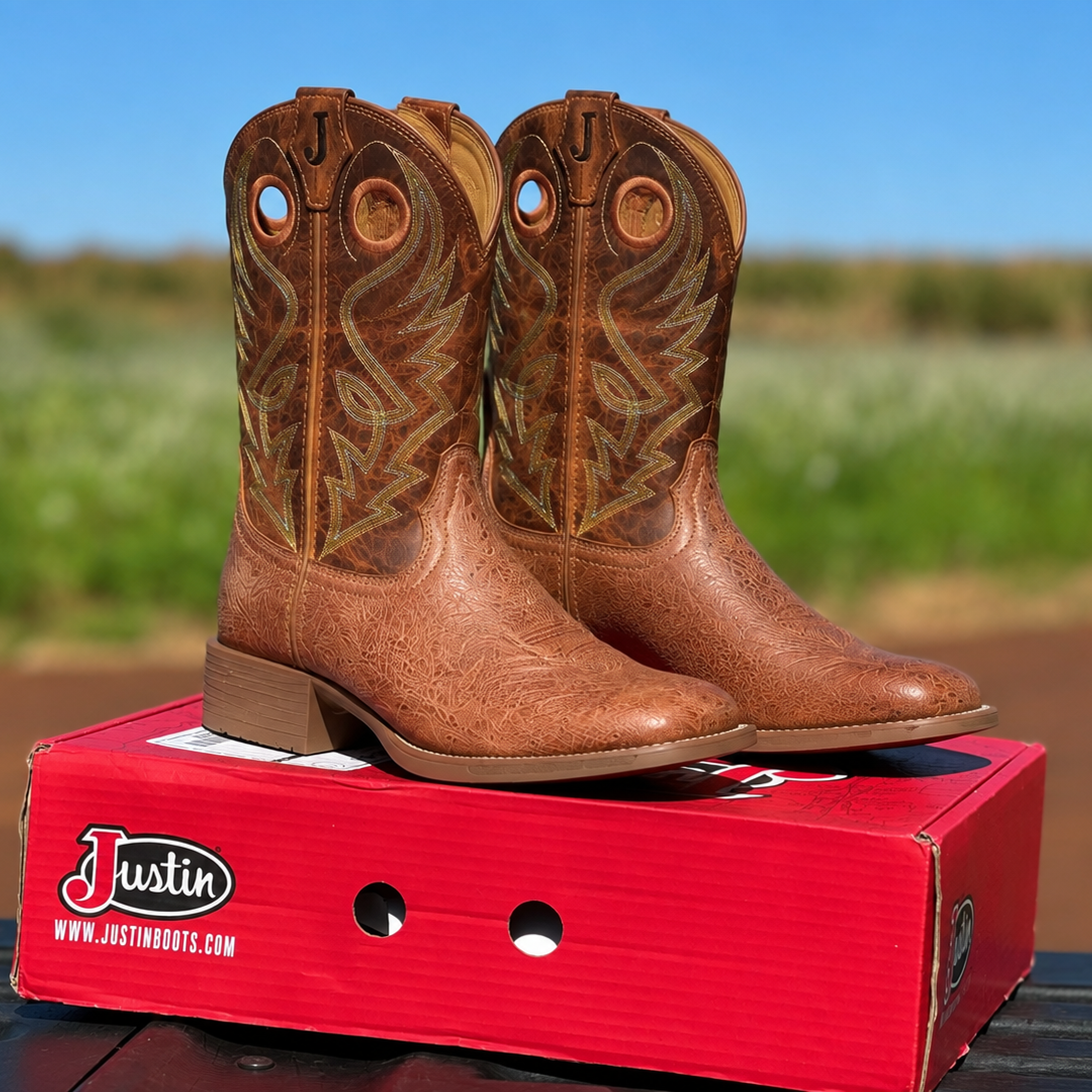 Bota Justin Couro de Avestruz J8750