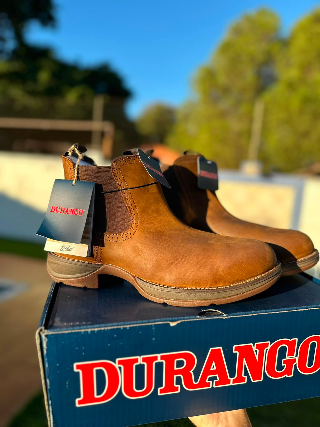 Botina Durango Rebel, Bico Redondo com Biqueira de Aço — D0524