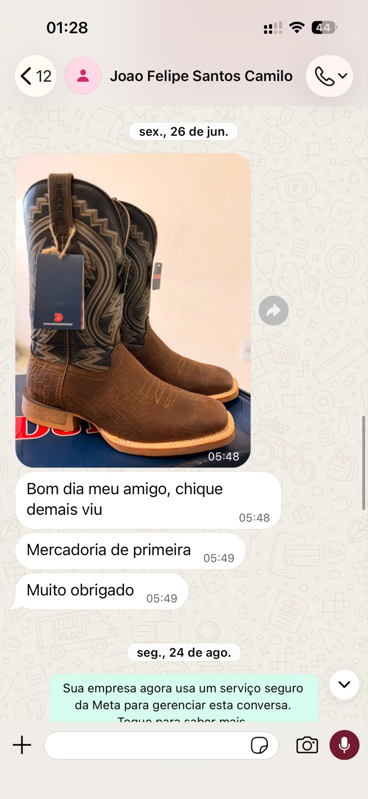 Depoimento de cliente