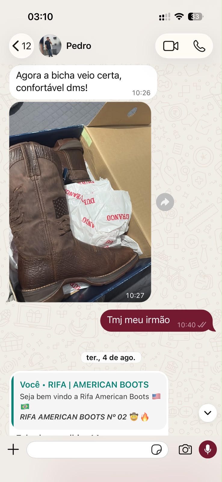 Depoimento de cliente