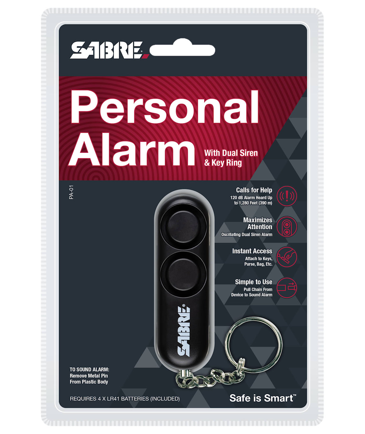 Alarme Pessoal Sabre com Chaveiro - foto 2