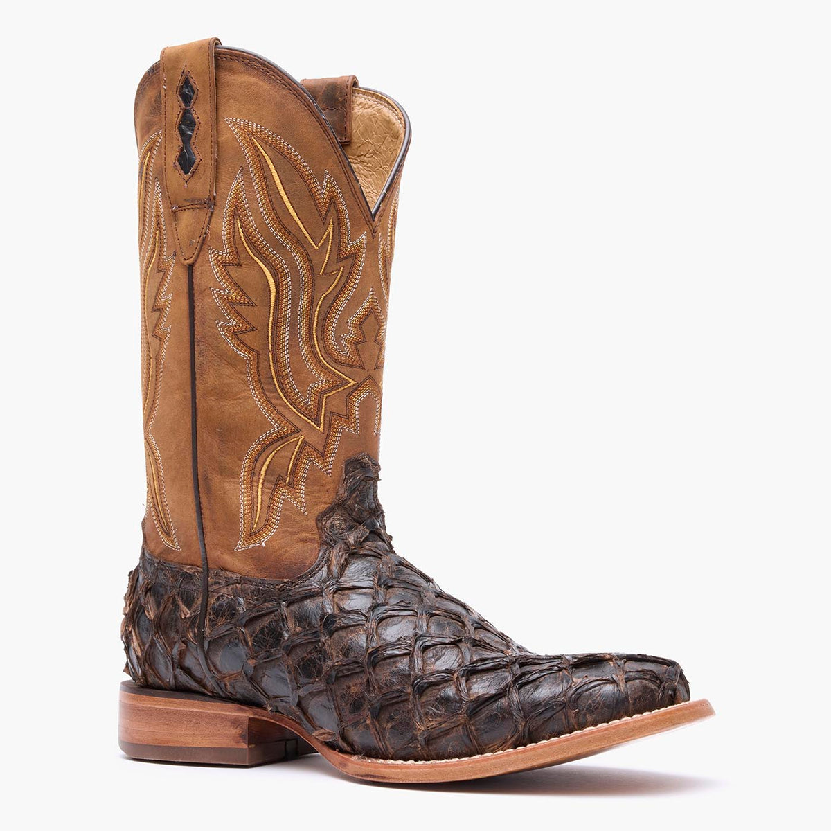Bota Durango Pirarucu Marrom Escuro