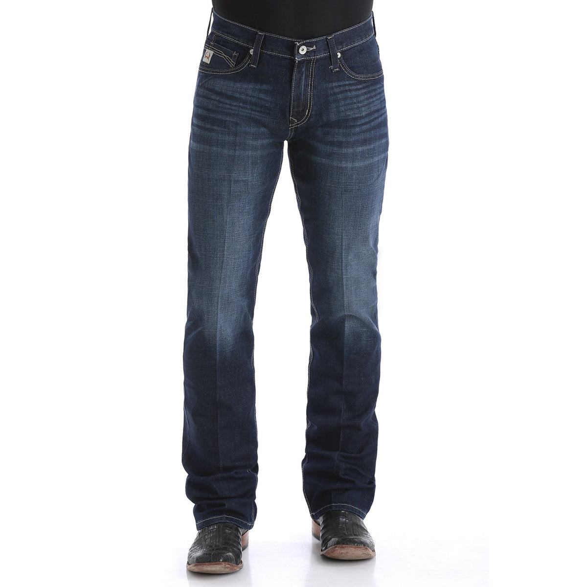Calça Jeans Cinch Ian Slim Fit Boot Cut, vista frontal